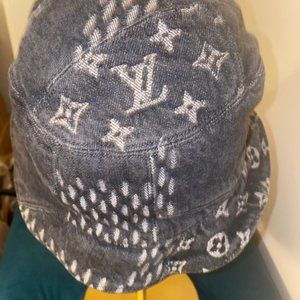 Louis Vuitton x Nigo Damier Geant Wave Monogram Hat Noir